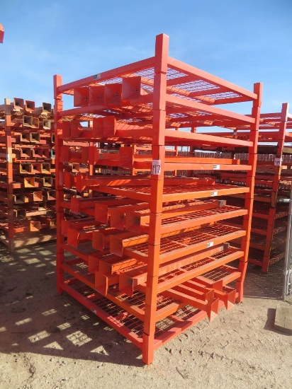 Stack of Expandable Pallet Racks 10High