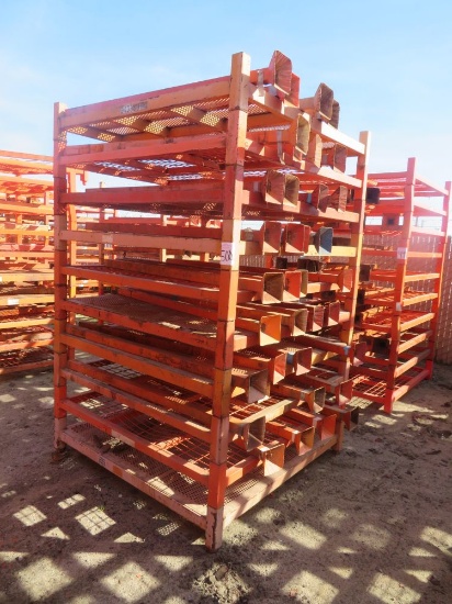 Stack of Expandable Pallet Racks 10High