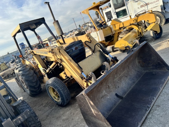 Ford 445A w/Gannon 4x4 Hyd Scraper & Forklift Attachent