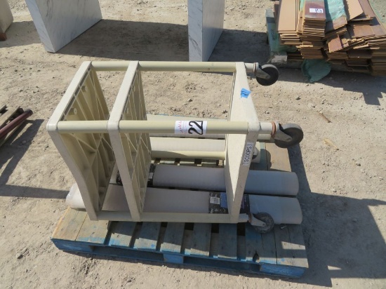 Rolling cart, (4) rubber mats