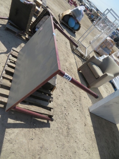 Table, (2) enclosed reflectors