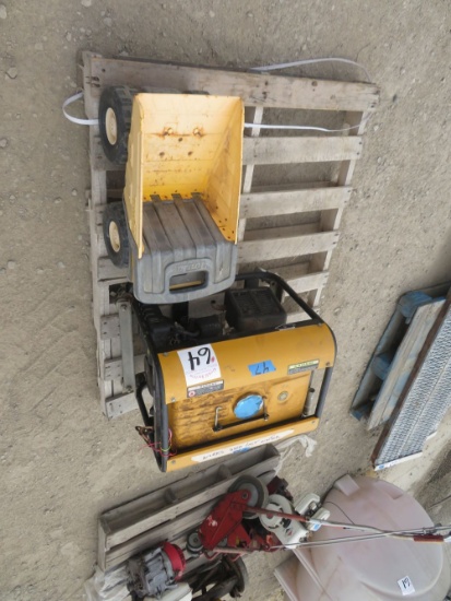 QuickStart 3500w generator, Tonka toy dump truck