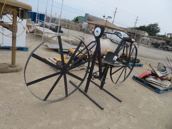 Ginormous metal bike