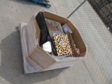 1st aide kit, wood trunk, pencils, door knobs, lures, cane, air cleaner, misc