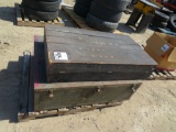 (2) wooden tool trunks