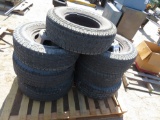 (7) tires w/rims  285/70 R17 & various other sizes
