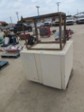 Shop cooler on rolling cart