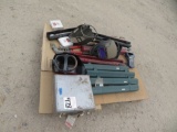 (4) Welding hoods, (8) torque wrenches, cutters, Brady labeler, misc