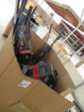 (2) Craftsman toolboxes, Kohler faucets, (2) safes, misc yard tools