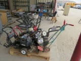 Pallet- Edger, tiller, (3) pressure washers