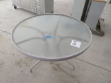 Glass patio table