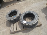 (2) tires 10 x 16.5 Bobcats