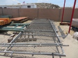 13' - 20' chain link gates, fence pieces