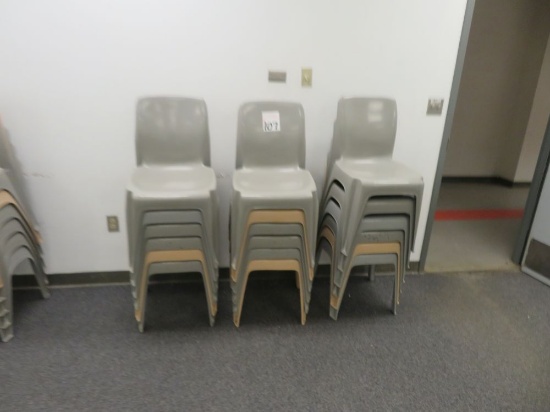 3 Stacks Plastic Chairs