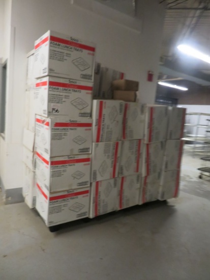 Foam Lunch Trays 125per Box Appox 1500