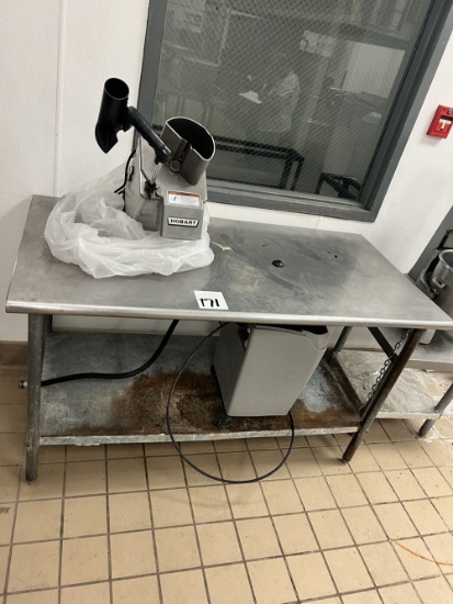 Hobart Food Prossersor Attachments Hobait Water Unit Work Table