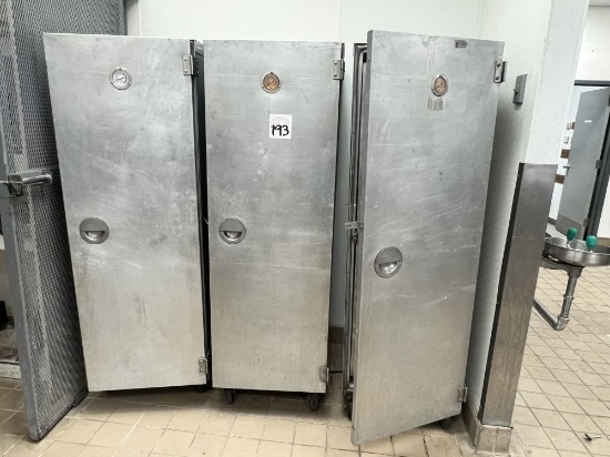 3 Rolling Electric Food Warmers Cooper