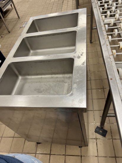 Rolling Thermaduke 3 Bay Food Warmer SS