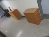 3 Wood Cabinets, 30 Office Chairs 2 Trash Cans, 1 File Cabinet, Cleaning Box, 1 Fire Ext