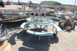(2) Round Picnic Table