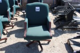 Green rolling chair
