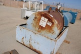 Oil tank in spill pan