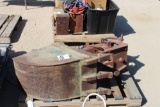 Bucket for skidsteer, antique winch