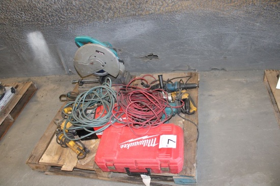 Chop Saw, Grinders, Corded Drills, Ext Cord