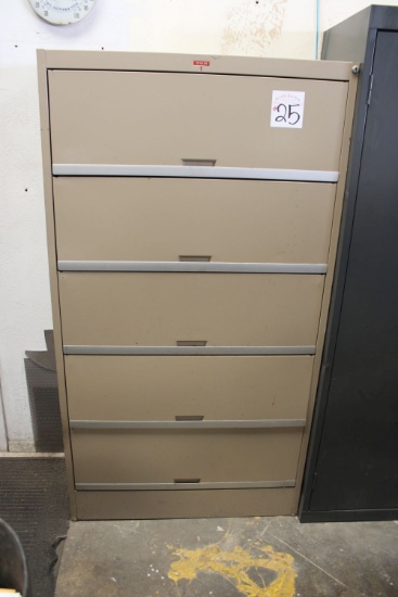 Tab File Cabinet w/Boxes of Parts, Misc