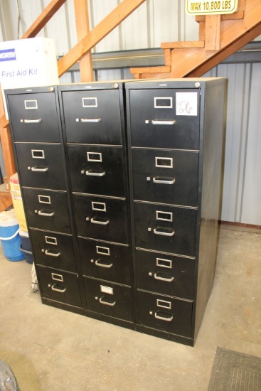 (1) Black File Cabinets