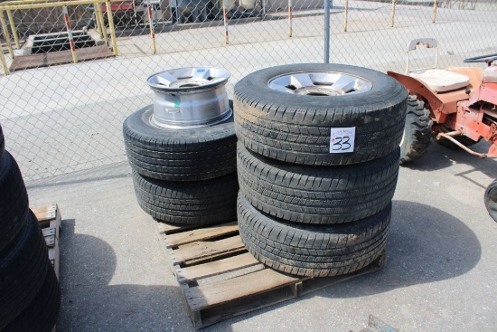 (5) Misc Tires & Sizes, Rim