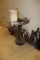 Round Cutting Table & Contents on Wall
