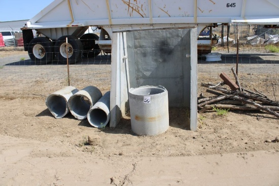 Cement Stand & 4 Cement Pipe