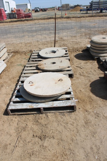 4 Round 27" Lids Cement