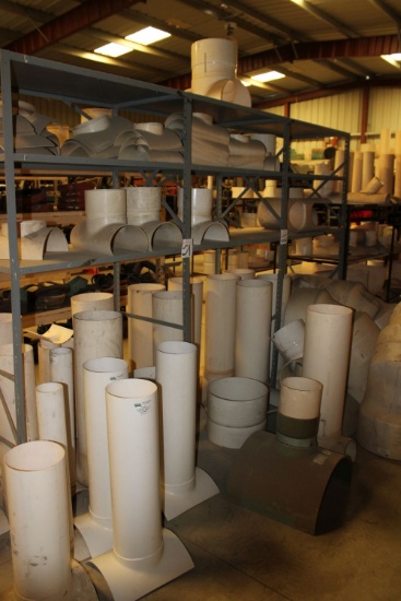 (1) - Rack of PVC Fittings 10" to 18" L's