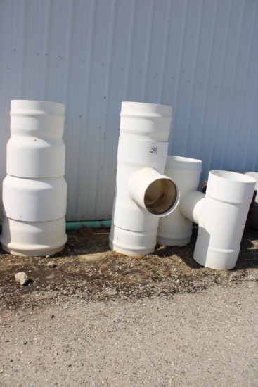 4 PVC T's to 24"