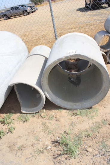 (1) - 30” Cement Pipe, (1) 18” Cement Pipe