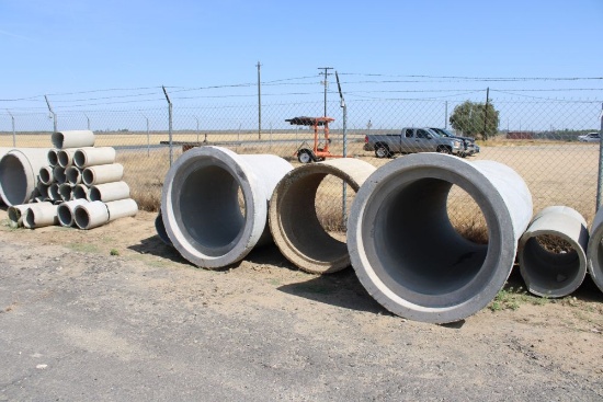 (1) - 34"x8' Cement Pipe, (2) - 35"x4' Cement Pipe