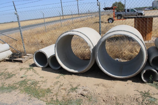 (2) - 3'x4" Cement Pipe, (2) - 18" Cement Pipe