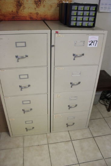 2- 4 Drawer Fire Proof Safes