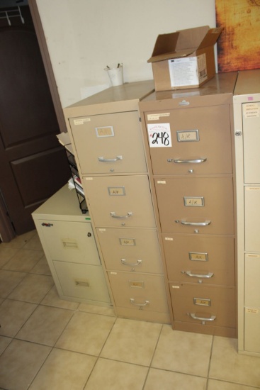 2- 4 Drawer Files, 1- 2 Drawer