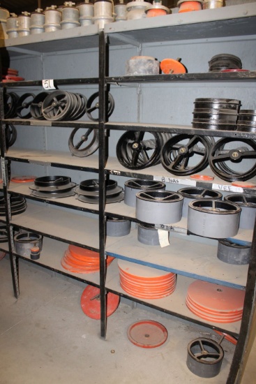 (2) - Sections of Rack w/Contents Fresno Valves