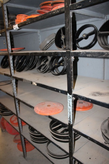 2 - Sections of Rack w/Contents Fresno Valves