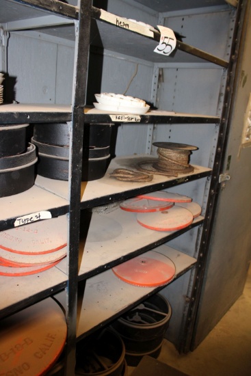 Shelf of Red- Fresno Valve Parts Second Section