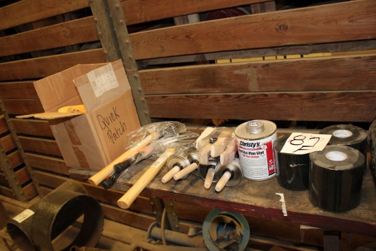 Glove, 3-4" Wide Tape, Hammers, Quick Patches