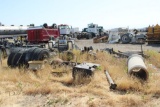 Lot Misc Rims, Fuel Tank, Axles, Tires