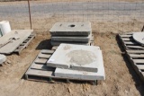 4 Square Cement Lids