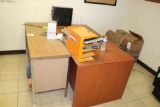 Desk, Chair, Computer, 6' Bookcase