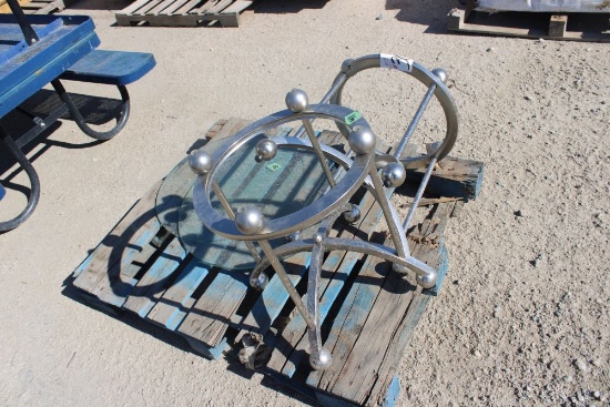 (2) End Tables w/Glass Tops