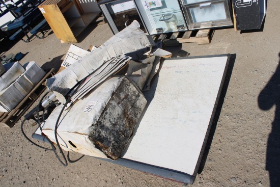 Whiteboard, Sprayer, Storage Boxes